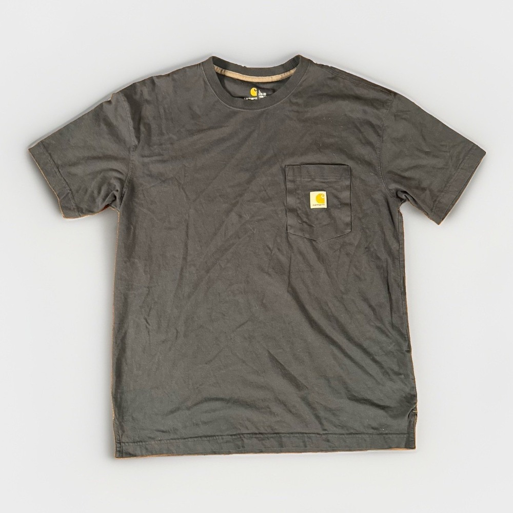 Carhartt Men's Iconic K87 Loose Fit Heavyweight Pocket T-Shirt In Black Size L